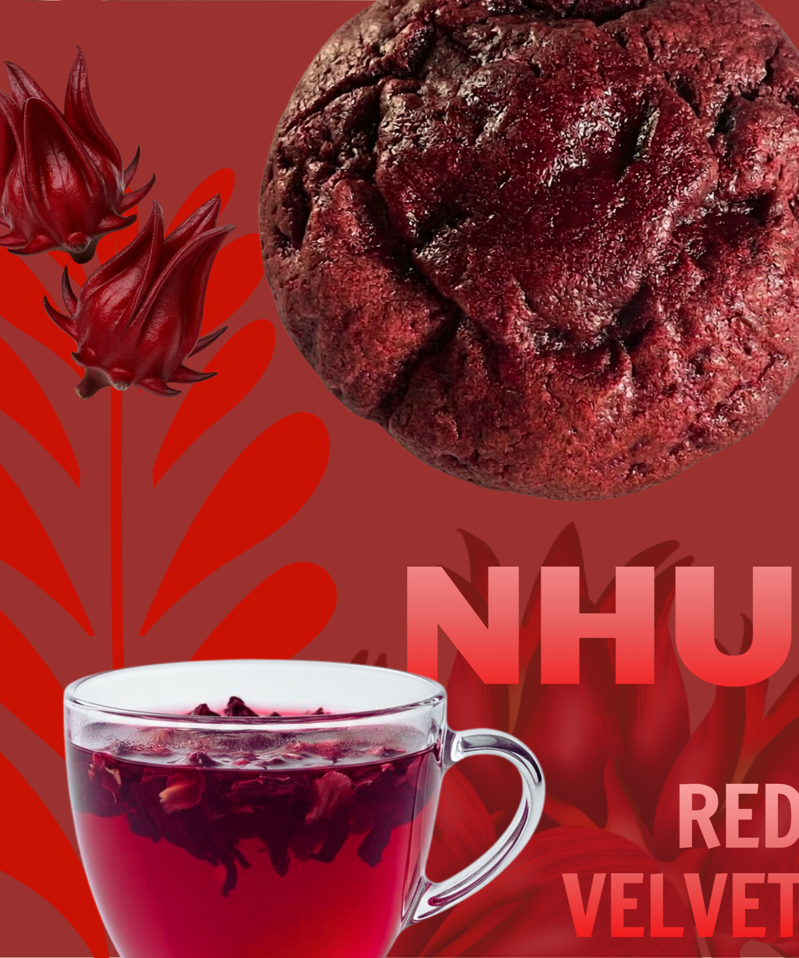 Combo Nhu | Red velvet cookies - Trà hoa atiso đỏ